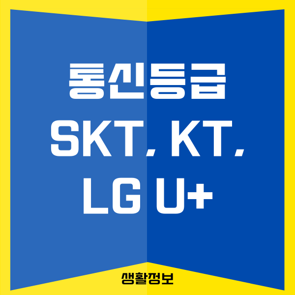 통신등급 점수표 확인하고 통신등급 올리는 방법 (SKT, KT, LGU+)