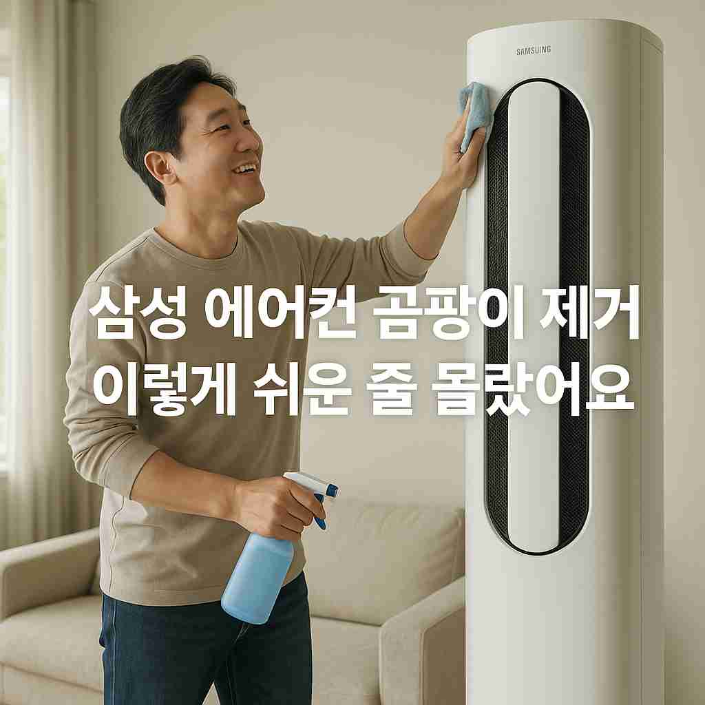 삼성 에어컨 곰팡이 제거 이렇게 쉬운 줄 몰랐어요
