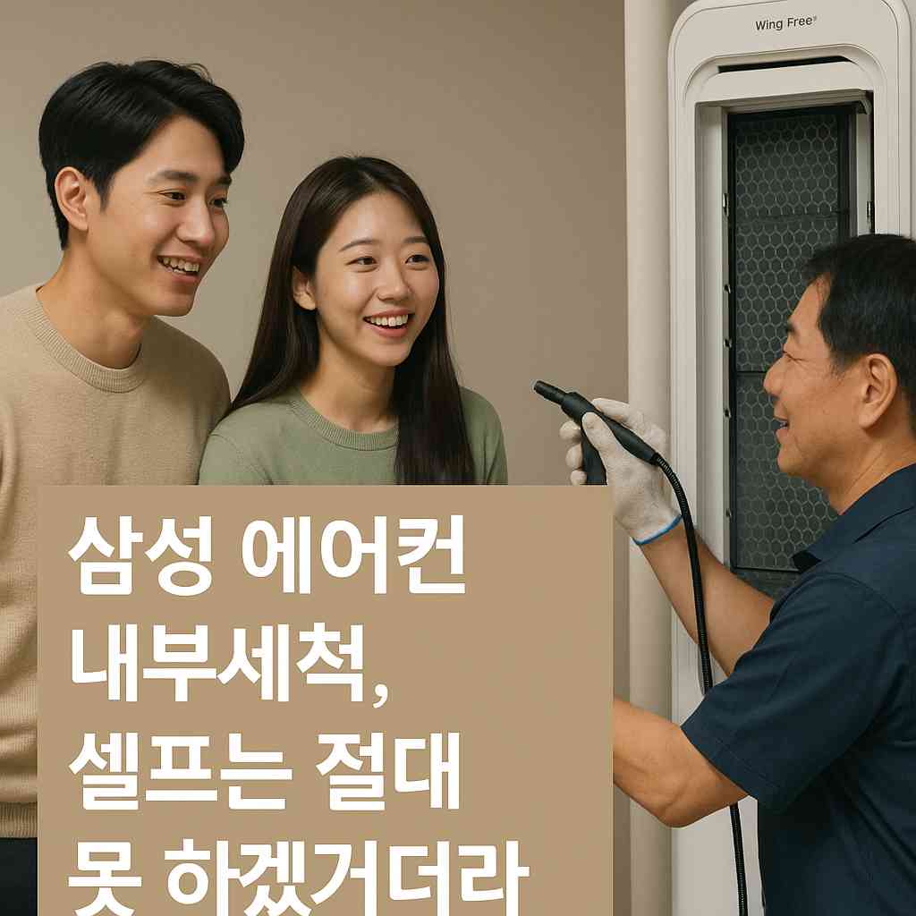 삼성 에어컨 내부세척, 셀프는 절대 못 하겠더라