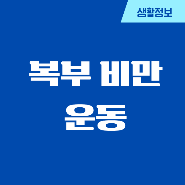 복부 비만 운동, 40대 주부가 직접 해본 현실 후기