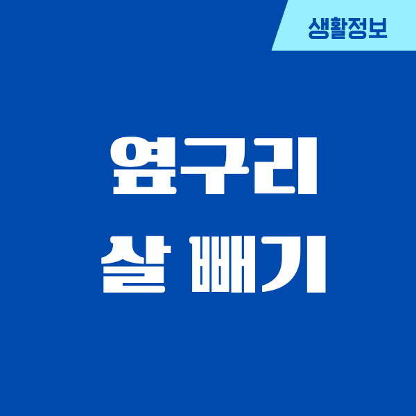 옆구리 살 빼기, 진짜 답답했던 그 살과의 전쟁